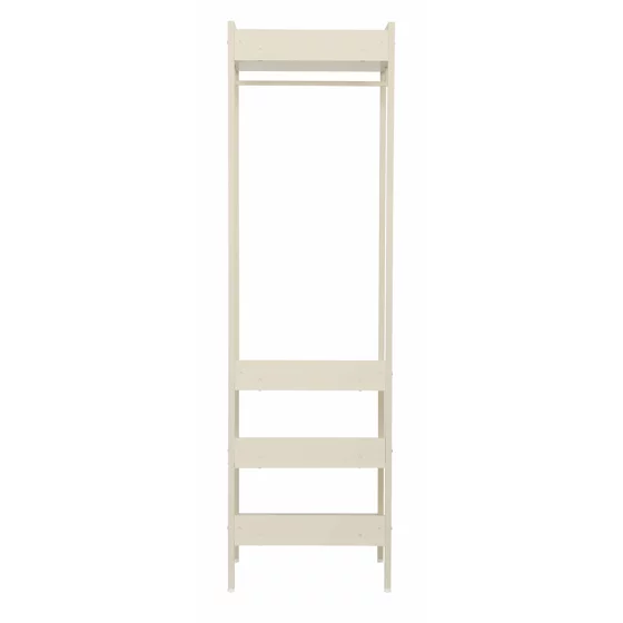 Suport pentru Haine cu umeras si polite Industro Line C, 52x40x180 CM, Metal/Pal Melaminat - Crem picture - 4