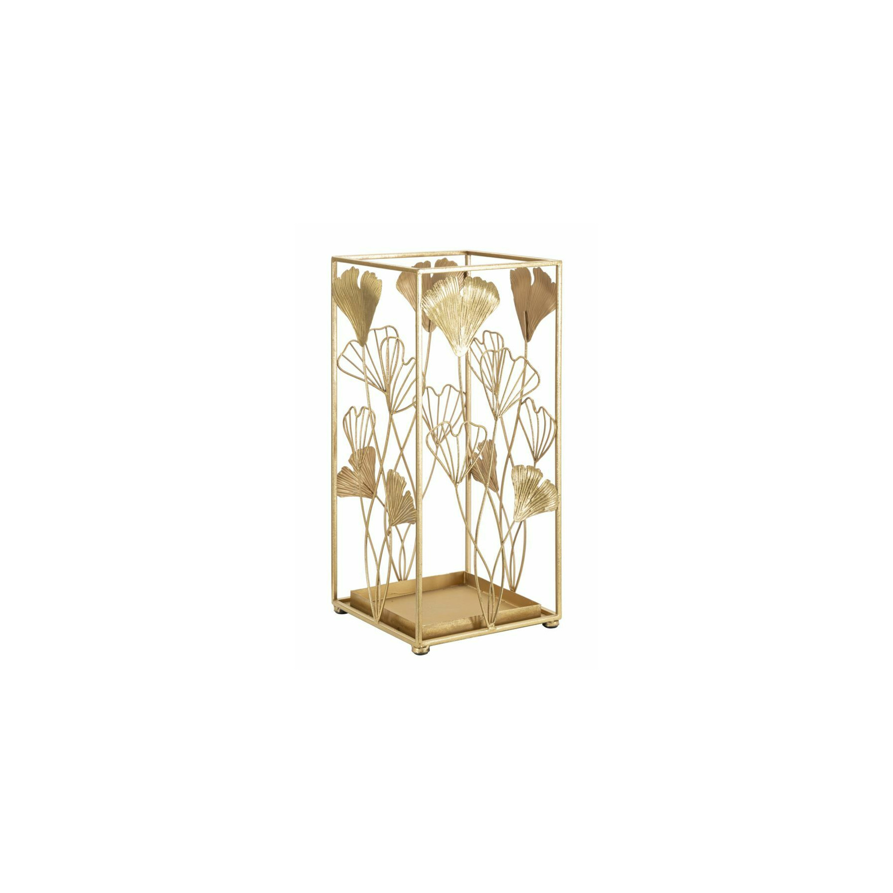 Suport pentru umbrele, roma2091, auriu, metal , 48.5x22.5x22.5 cm