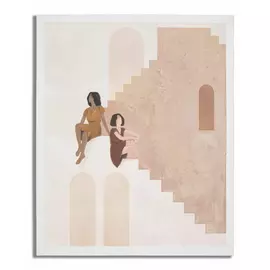 Tablou, Roma1389, Multicolor, Lemn de pin si Canvas, 100x80x3.7 cm