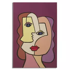 Tablou, Roma1433, Multicolor, Lemn de pin si Canvas, 90x60x3 cm
