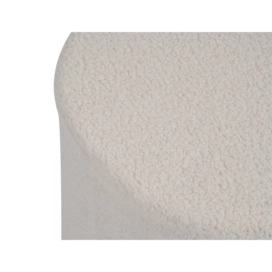 Taburet Adal, 81x45x41 h cm, Stofa, Alb picture - 5