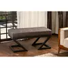 Taburet Ago Cu Picioare Metalice, 92x46x44  cm - Antracit picture - 1