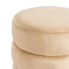Taburet Alexandria 36x41 h cm, Catifea,Beige picture - 3