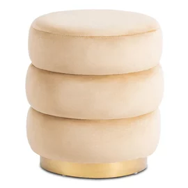 Taburet Alexandria 36x41 h cm, Catifea,Beige