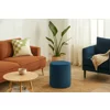Taburet Cubo, 36x36x33 h cm, Catifea, Albastru picture - 2