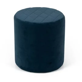 Taburet Cubo, 36x36x33 h cm, Catifea, Albastru