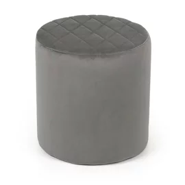 Taburet Cubo, 36x36x33 h cm, Catifea, Gri