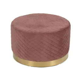 Taburet Lumi, 53x53x32 h cm, Stofa Roz Antichizat