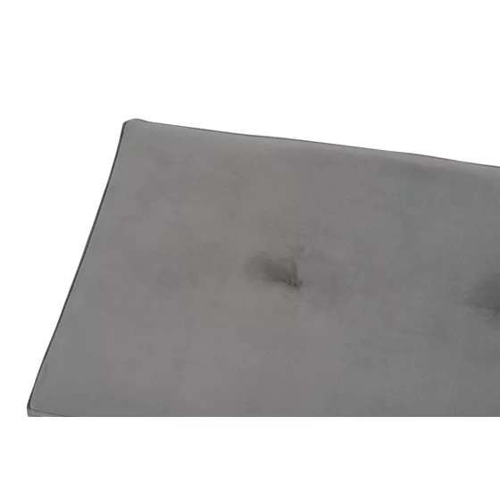 Taburet Moza, 100x34x43 h cm, Stofa, Negru/Gri picture - 5