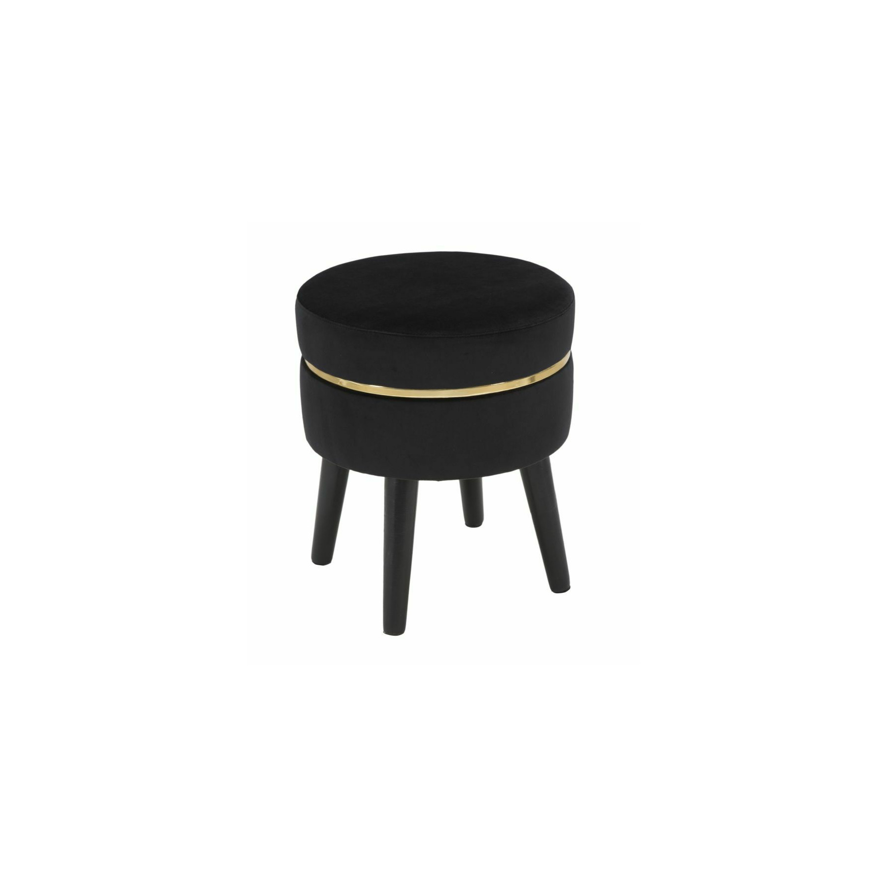 Taburet roma1839, negru, 40.5x35x35 cm