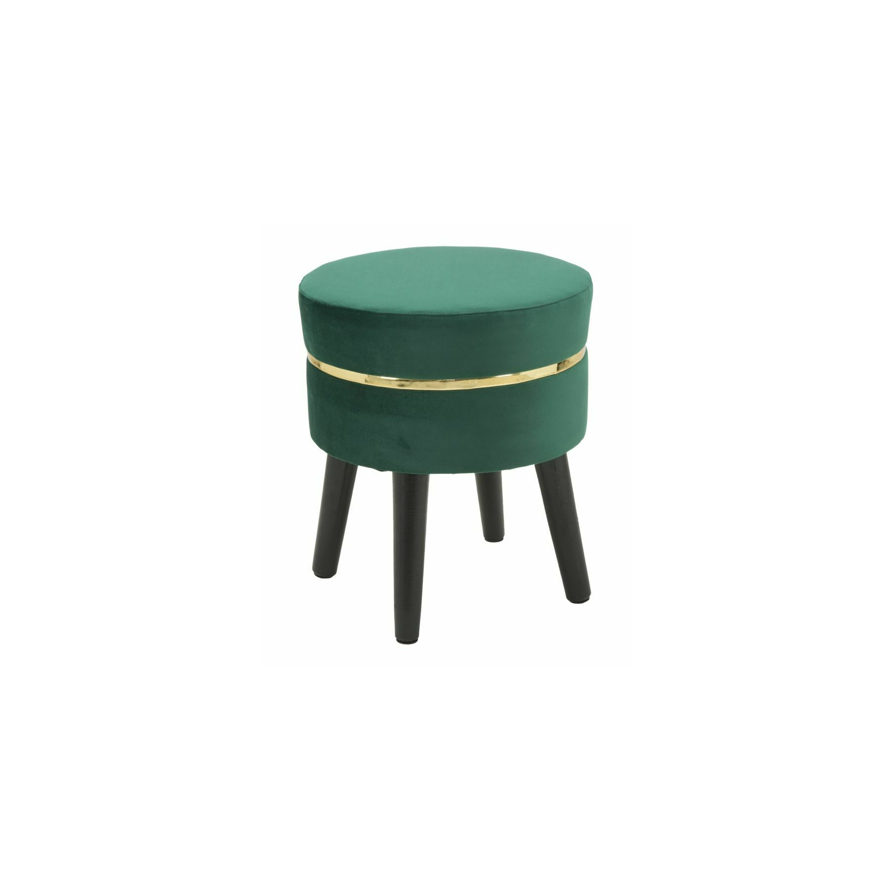 Taburet roma1841, catifea, verde, 40.5x35x35 cm