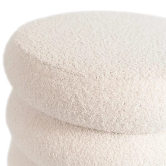 Taburet Rossa 37x41 h cm, Boucle Crem picture - 5