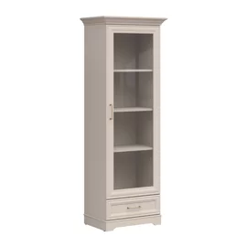 Vitrina Flandra REG1W1S 69.5x47x197 h cm, Pal Melaminat/MDF Casmir/Stejar Mauvella