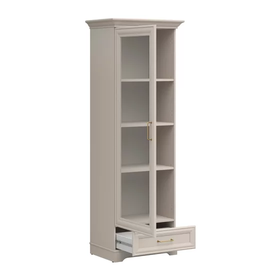 Vitrina Flandra REG1W1S 69.5x47x197 h cm, Pal Melaminat/MDF Casmir/Stejar Mauvella picture - 3