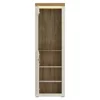 Vitrina Naxxar NAXV01, 64.2x39.6x204.5 h cm, Pal Melaminat/PVC, Stejar Piatra/Casmir picture - 2
