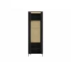 Vitrina Norica LAZF01, 65.5x40x201.2 h cm, Pal Melaminat/MDF, Negru/Auriu picture - 2
