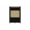 Vitrina Norica LAZV02 2 Usi, 110.4x40x169.2 h cm, Pal Melaminat/MDF, Negru/Auriu picture - 2
