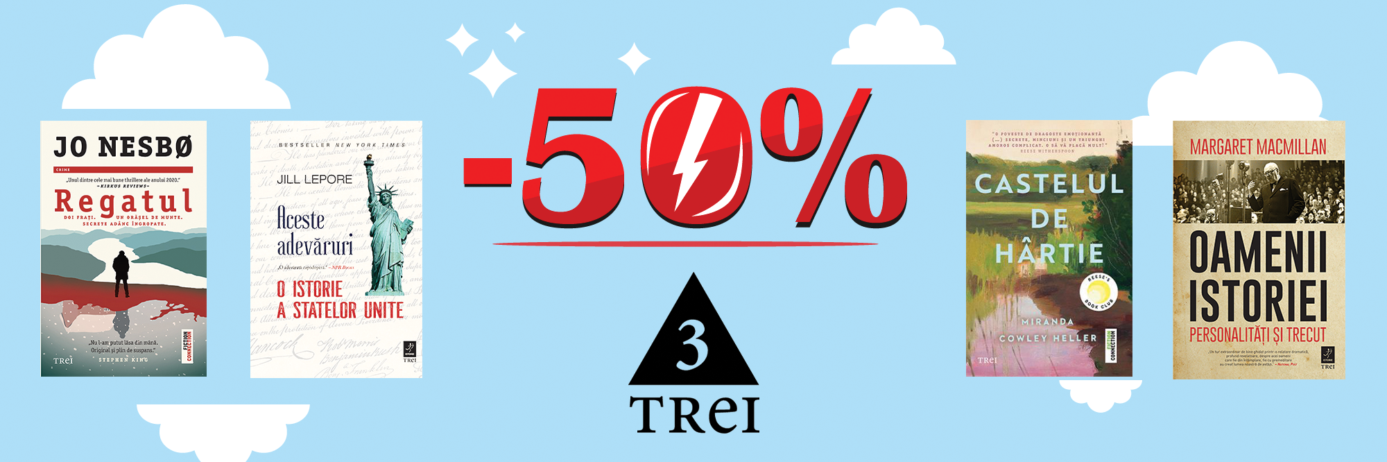 50% editura TREI