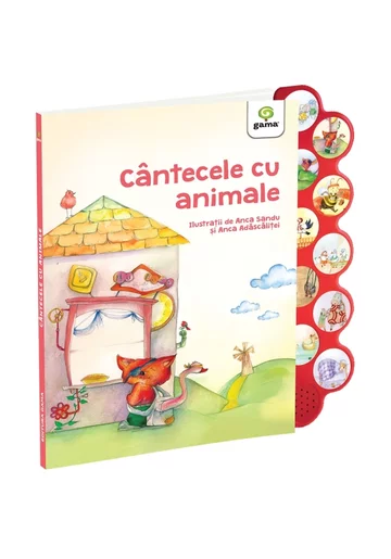 Cantecele cu animale. Carte cu sunete. Cantecele copilariei
