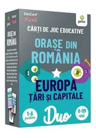 Carti de joc educative. Orase din Romania. Europa: tari si capitale