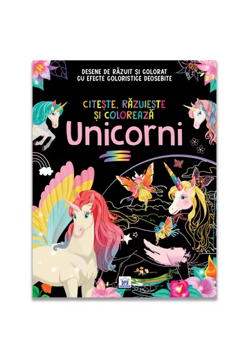 Citeste, razuieste si coloreaza. Unicorni