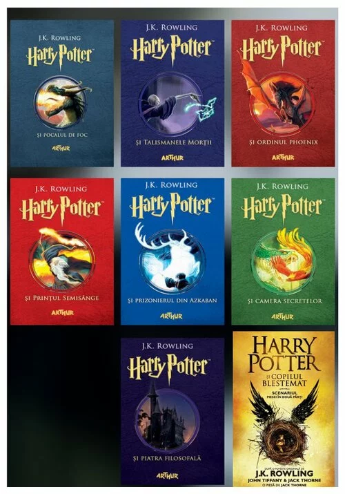 Colectia completa Potter. Set 8 Volume de J.K. Rowling Librex