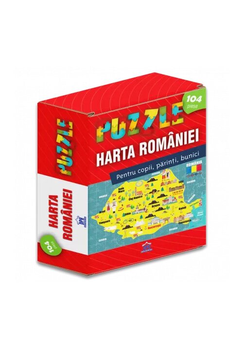 Harta Romaniei: Puzzle Didactica Publishing House