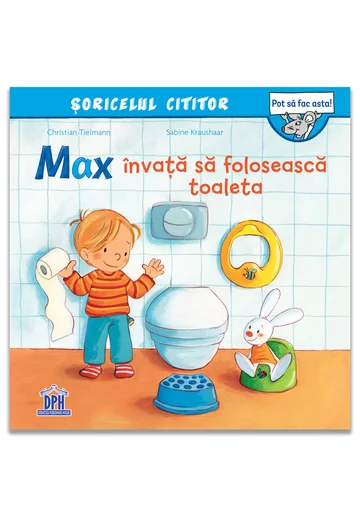 Max invata sa foloseasca toaleta