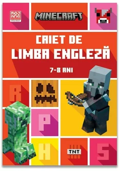 Minecraft - Caiet de limba engleza 7-8 ani