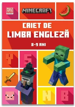 Minecraft - Caiet de limba engleza 8-9 ani