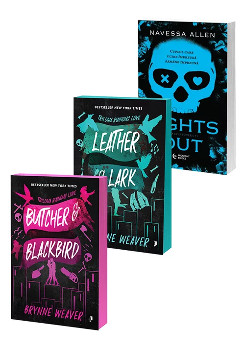 Pachet Butcher & Blackbird + Leather & Lark + Lights out. Set 3