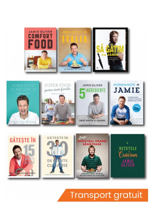 Pachet complet Jamie Oliver - Set 11 carti