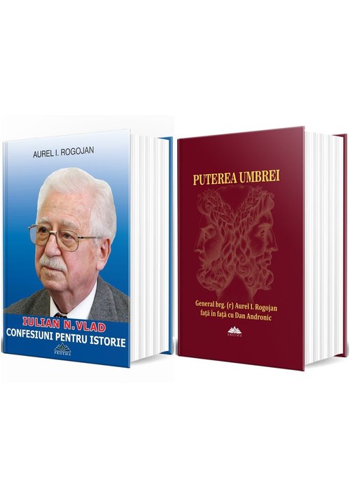 Pachet de autor Aurel Rogojan – Set 2 Carti: Puterea Umbrei + Confesiuni pentru istorie librex.ro