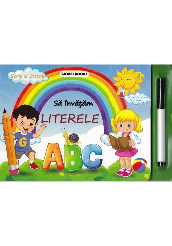 Sa invatam literele: ABC. Scrie si sterge