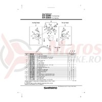 Ansamblu corp maneta Shimano ST-3300-7 stanga pentru triplu
