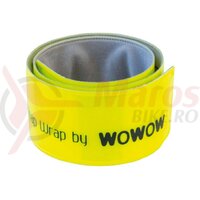 Banda reflectoare pentru mana/picior Wowow galben, self-rolling 44x4.3cm