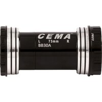 Monobloc BB30A for Shimano W: 73 x ID: 42 mm Ceramic - Black, Interlock