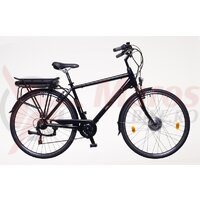 Bicicleta electrica Neuzer E-Trekking Zagon - 28' Negru/Albastru-Bronz
