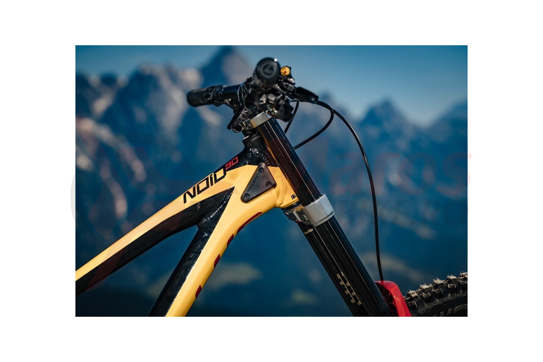 border velvet angle Bicicleta Kellys Noid 90, 27.5″, 2021, negru/galben