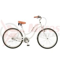 Bicicleta Neuzer dama Cruiser Beach 1v - 26'' Alb/Negru