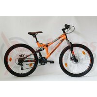 Bicicleta Sprint Element DB 26 2021 portocaliu neon/negru mat