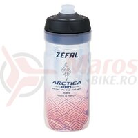 Bidon Zefal Arctica Pro 55 550ML, argintiu/rosu