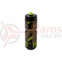 Bidonas - 800 ml - negru transparent/negru-verde lime - Polisport S800
