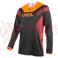 Bluza O'Neal Element FR Hybrid V.22 negru/rosu/portocaliu