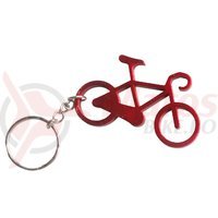 Breloc chei bicicleta rosu