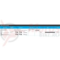 Cablu set Shimano mtb msystem camasa 2200mm neagra cablu 1000mm/2050mm steel capat exterior x 2 capat interior x 2