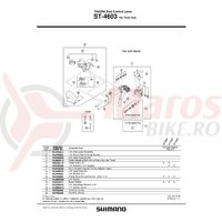 Capac maneta Shimano ST-4603 stanga & suruburi
