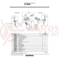 Capac maneta Shimano ST-6800 dreapta + suruburi