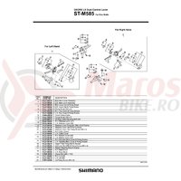 Capac superior Shimano ST-M585 stanga & suruburi