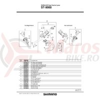 Capat cablu Shimano ST-9000 SL stanga
